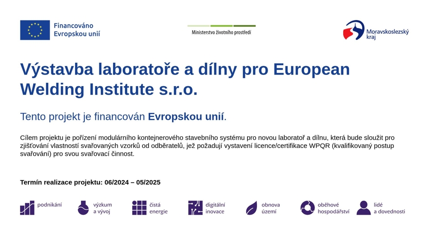 Výstavba laboratoře a dílny